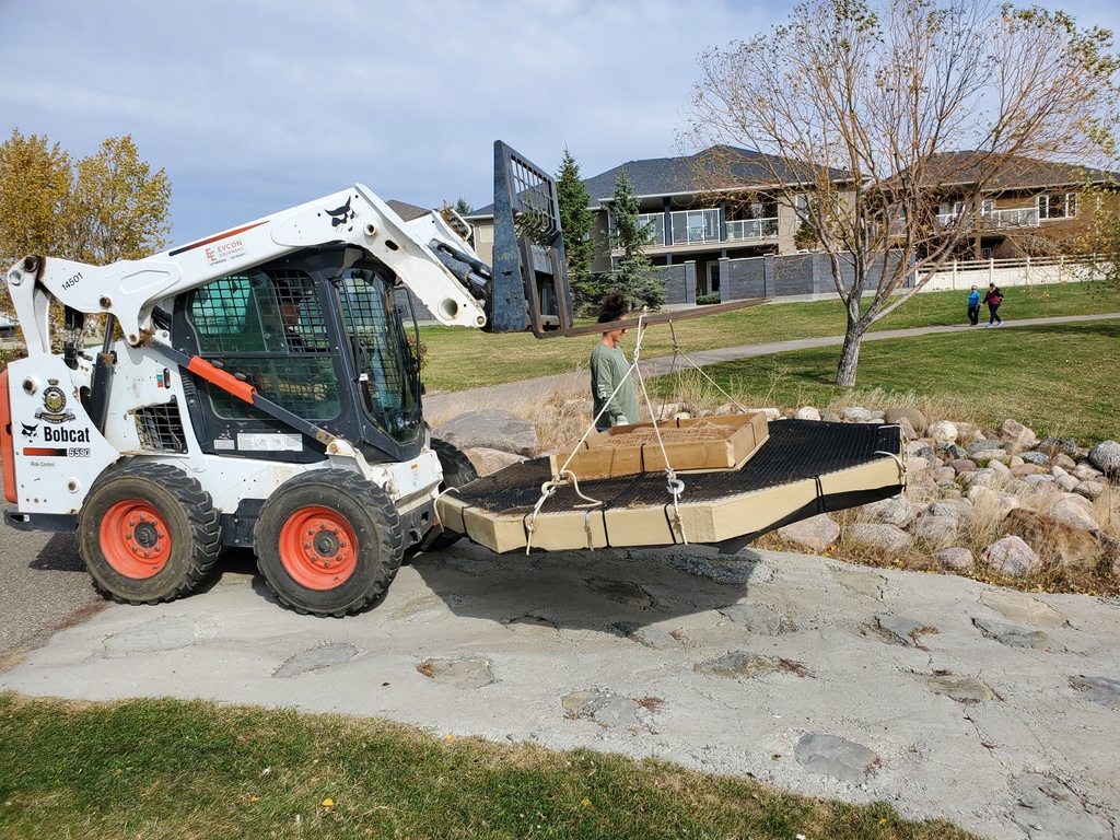 Placing Floating Island, Nesting Island, Phyto-remediation